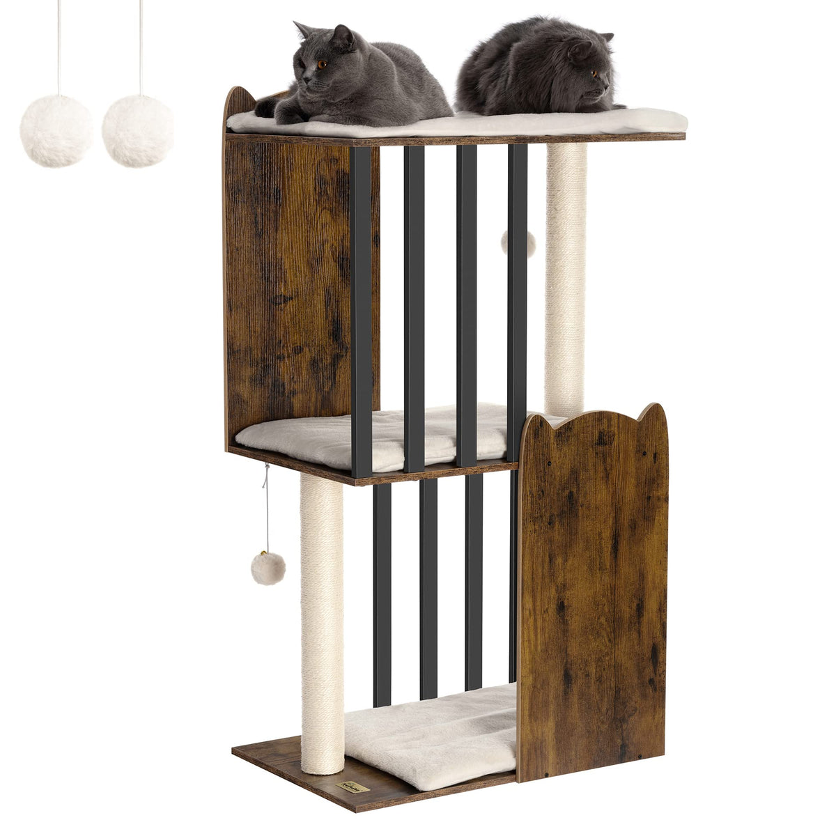 FourFurPets arbol-gato tres-niveles para descanso y juego.
