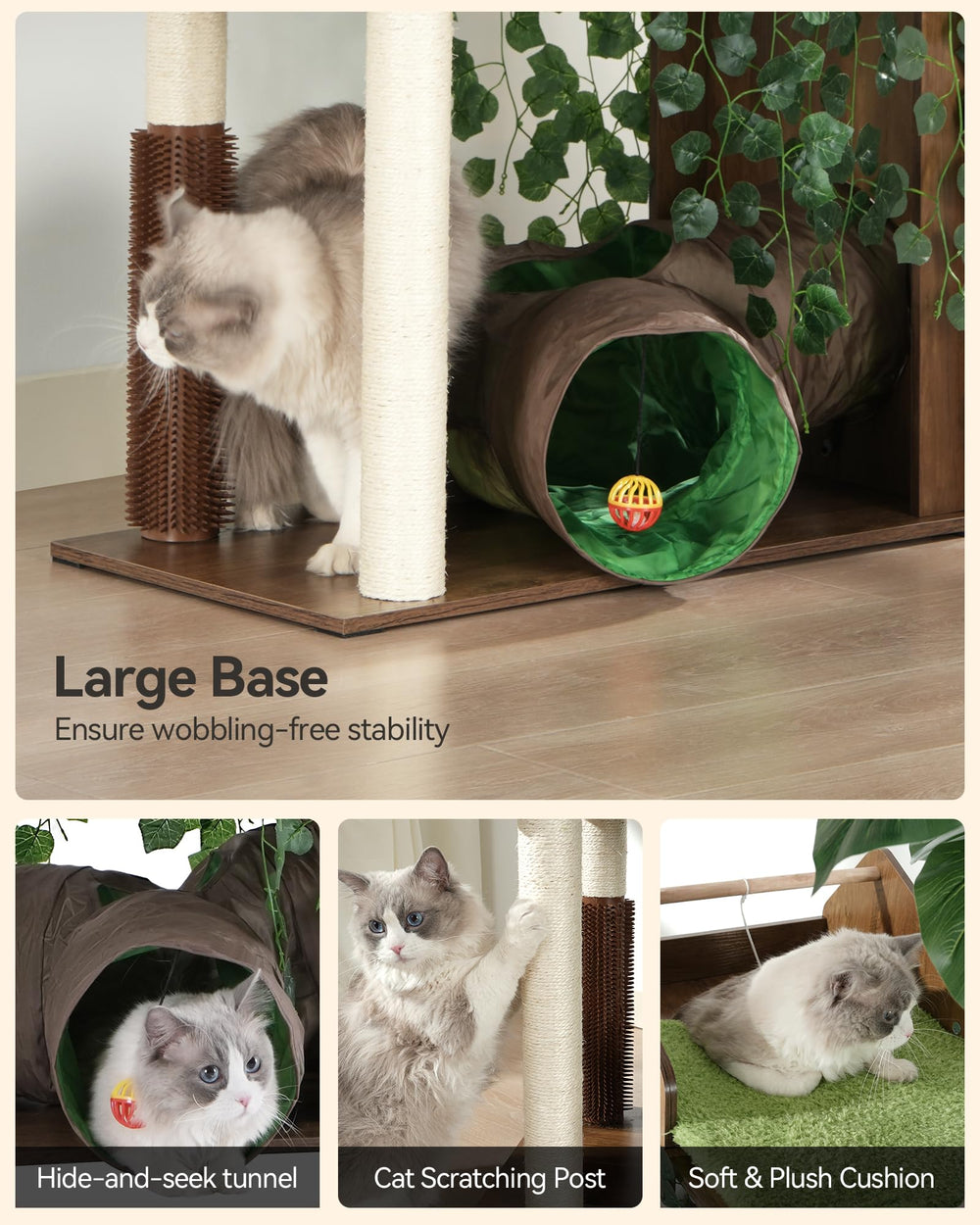FourFurPets columpio con bola para juego interactivo