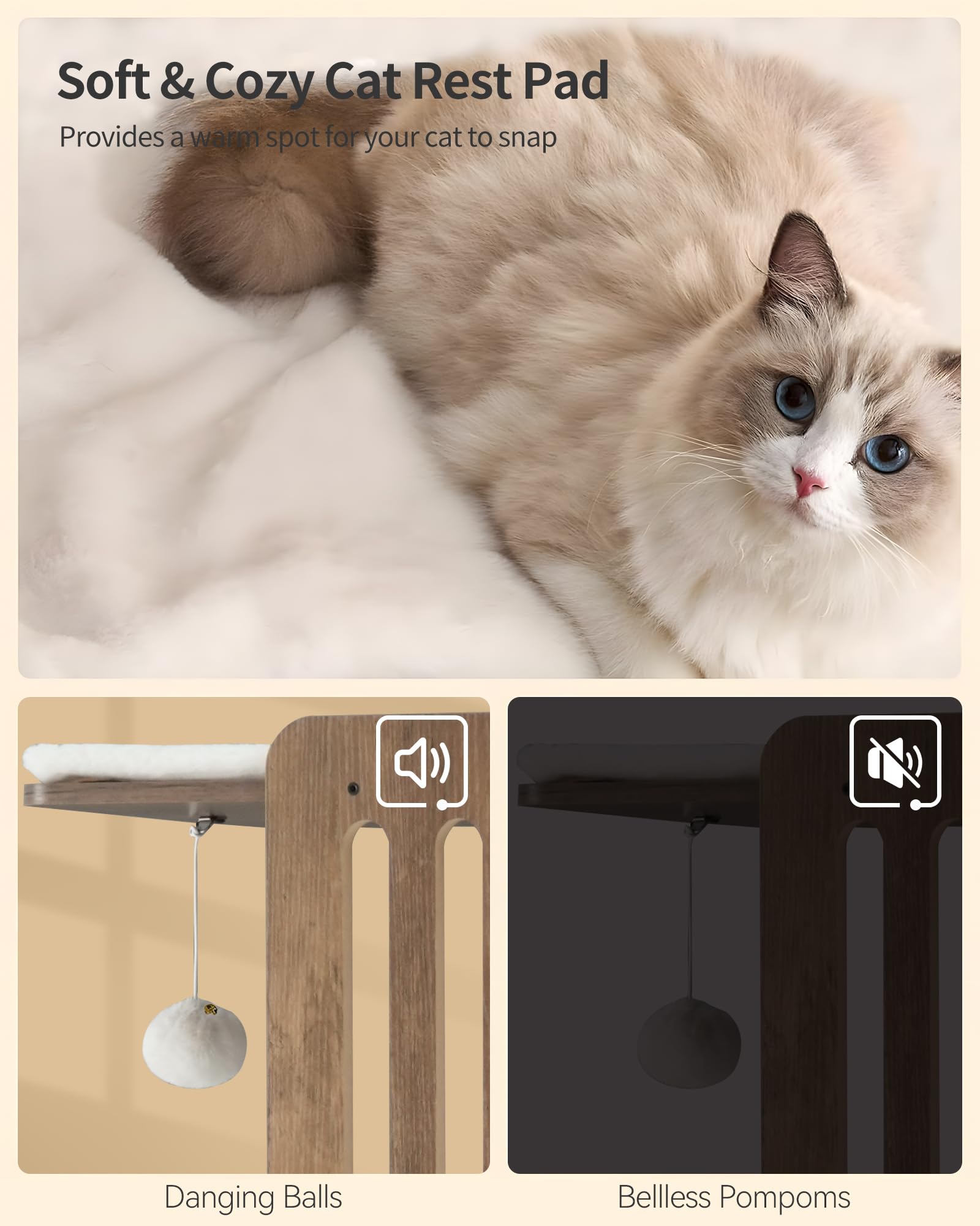 FourFurPets juguetes colgantes para entretenimiento seguro