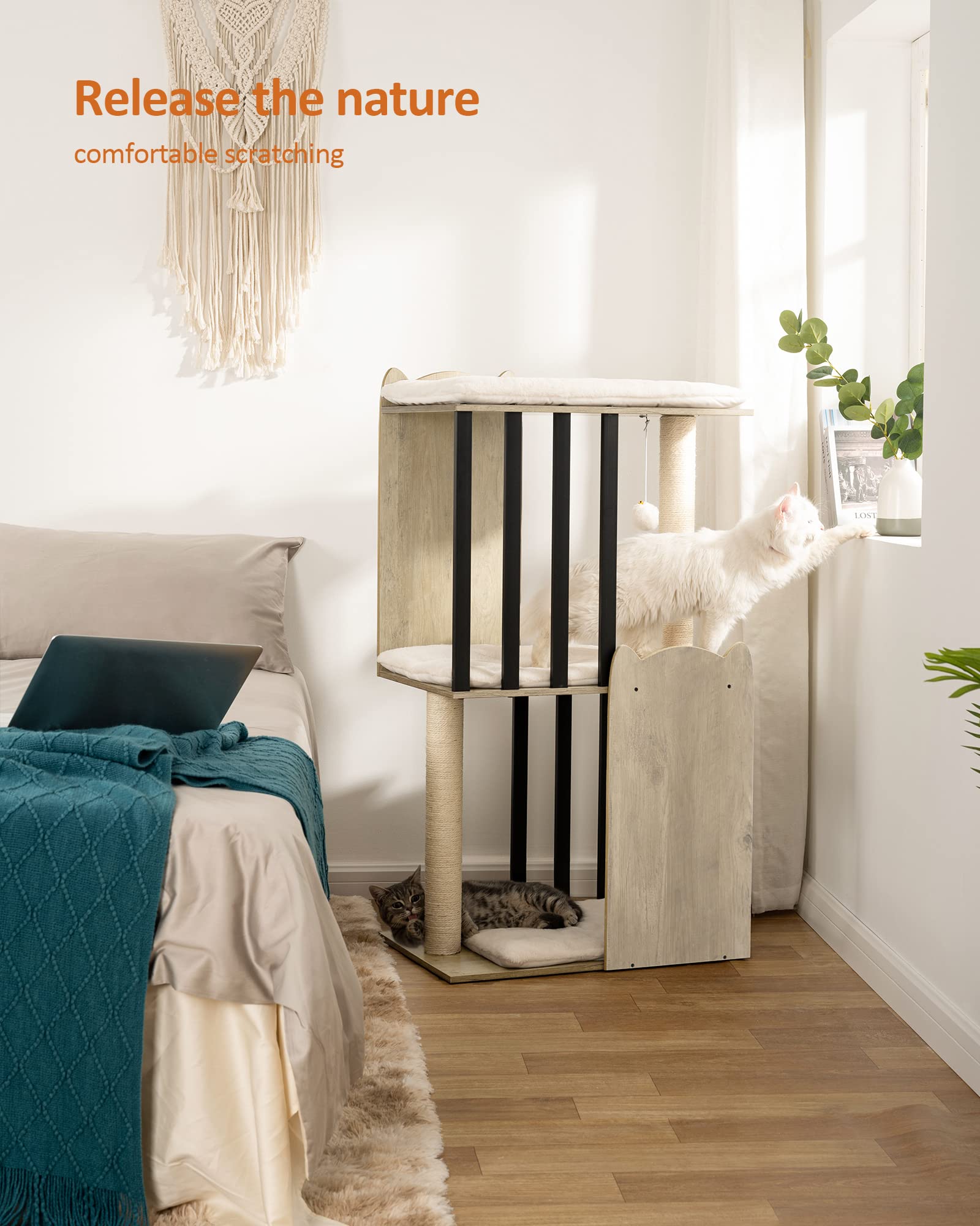 Postes de sisal naturales de 19,7 pulgadas para rascar