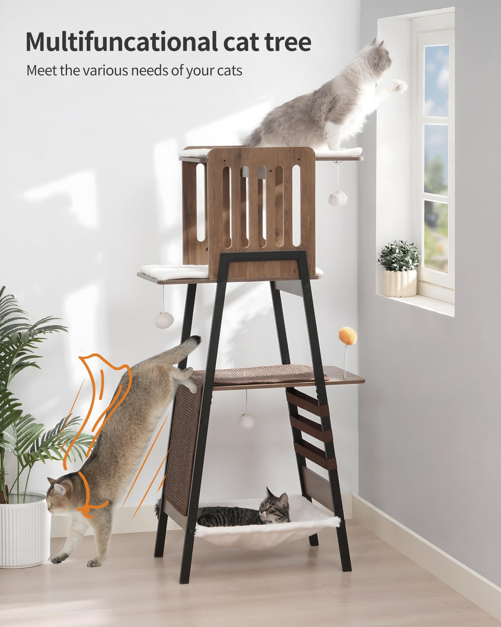FourFurPets rascador de sisal para afilar uñas y mantener las garras sanas