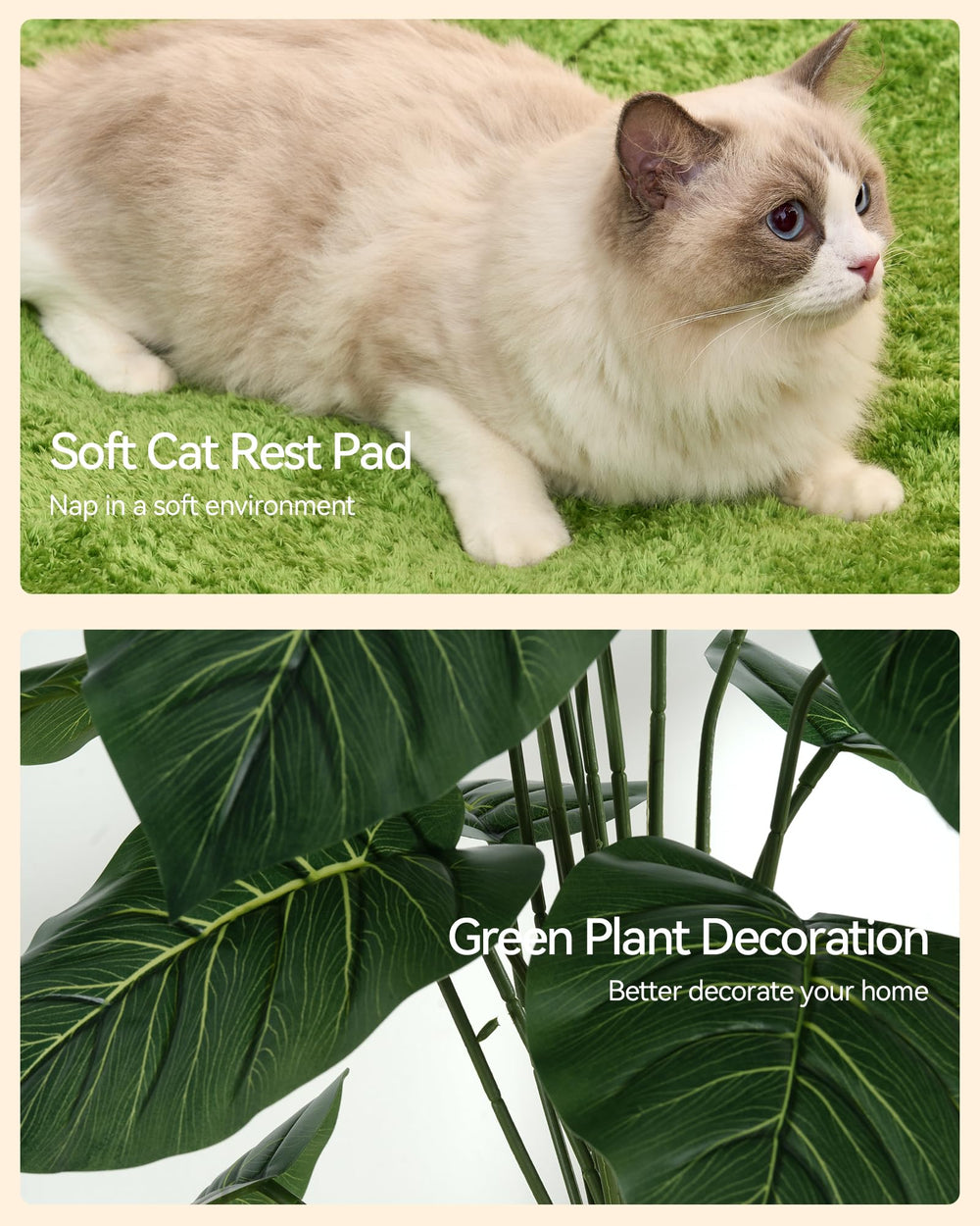 FourFurPets poste de sisal para rascar y afilar uñas
