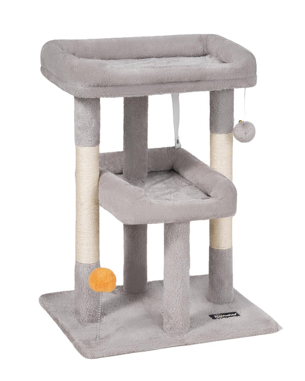 FourFurPets torre de gato interior con poste de sisal para afilar uñas.