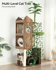 FourFurPets torre para gatos interior con base gruesa y estable