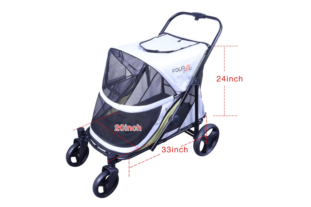 FOURPAW carrito de perros con dos puertas para facilitar entrada y salida.