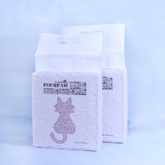 FOURPAW Arena de tofu para gatos: gránulos de 2 mm para grumos rápidos.