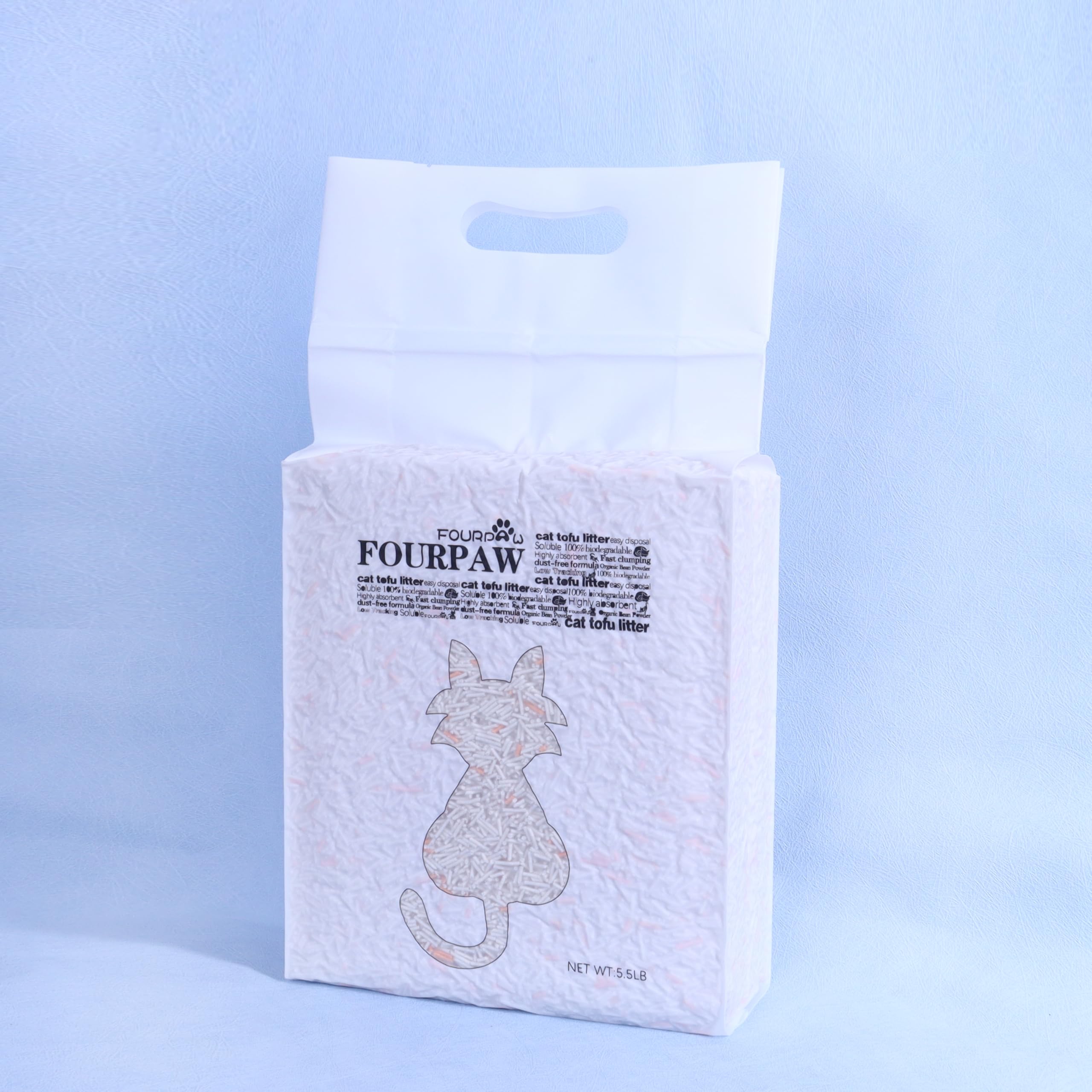 FOURPAW Tofu Cat Litter Hilton Floral Scent, granulos 1.8 mm para aglomeración eficiente