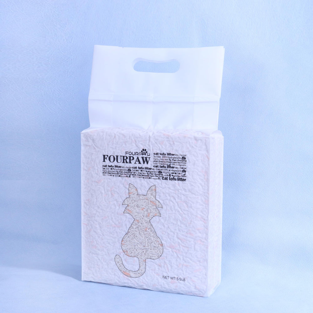 FOURPAW Tofu Cat Litter Hilton Floral Scent, granulos 1.8 mm para aglomeración eficiente