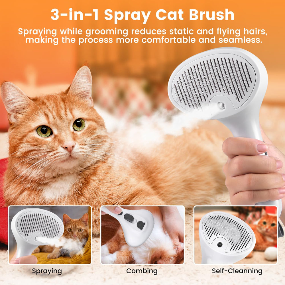 Cerdas suaves con gel protector cuidan la piel del gato