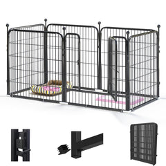 FOUWICK corral para perros pequeños en interior, espacio seguro para jugar