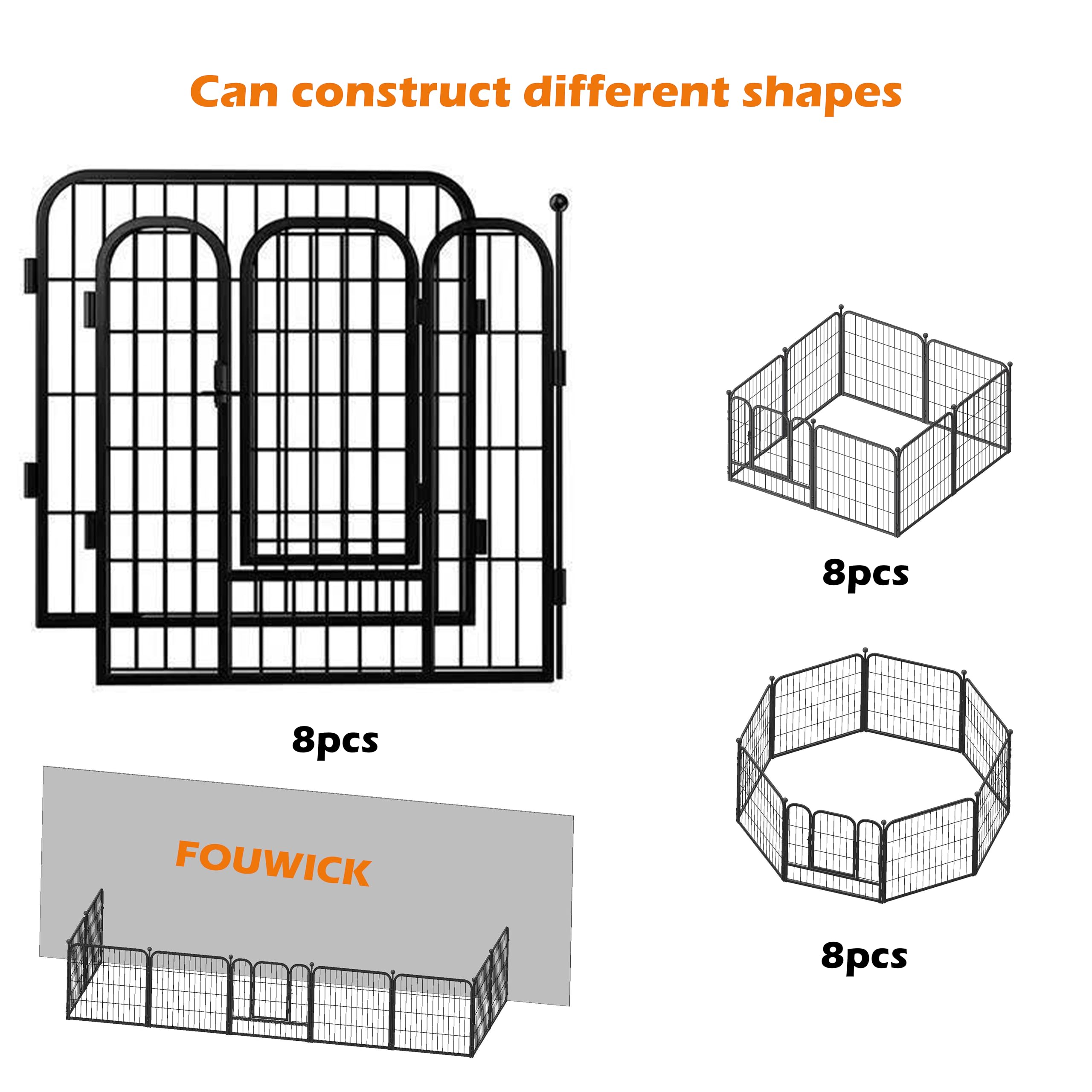 Corral plegable FOUWICK para almacenamiento compacto