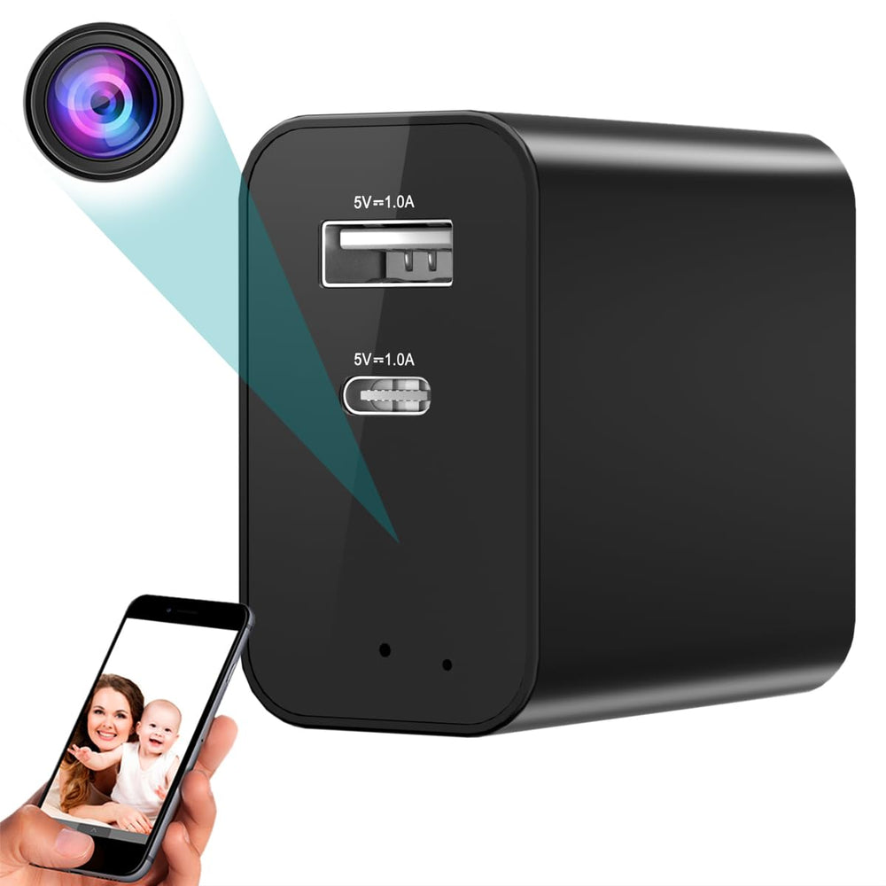 FOX SCOUT camara-cargador 4K 160° para vigilancia clara en casa.