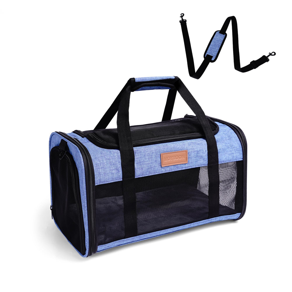 FoxFocus porta-mascotas bajo el asiento para viajar cómodo en cabina