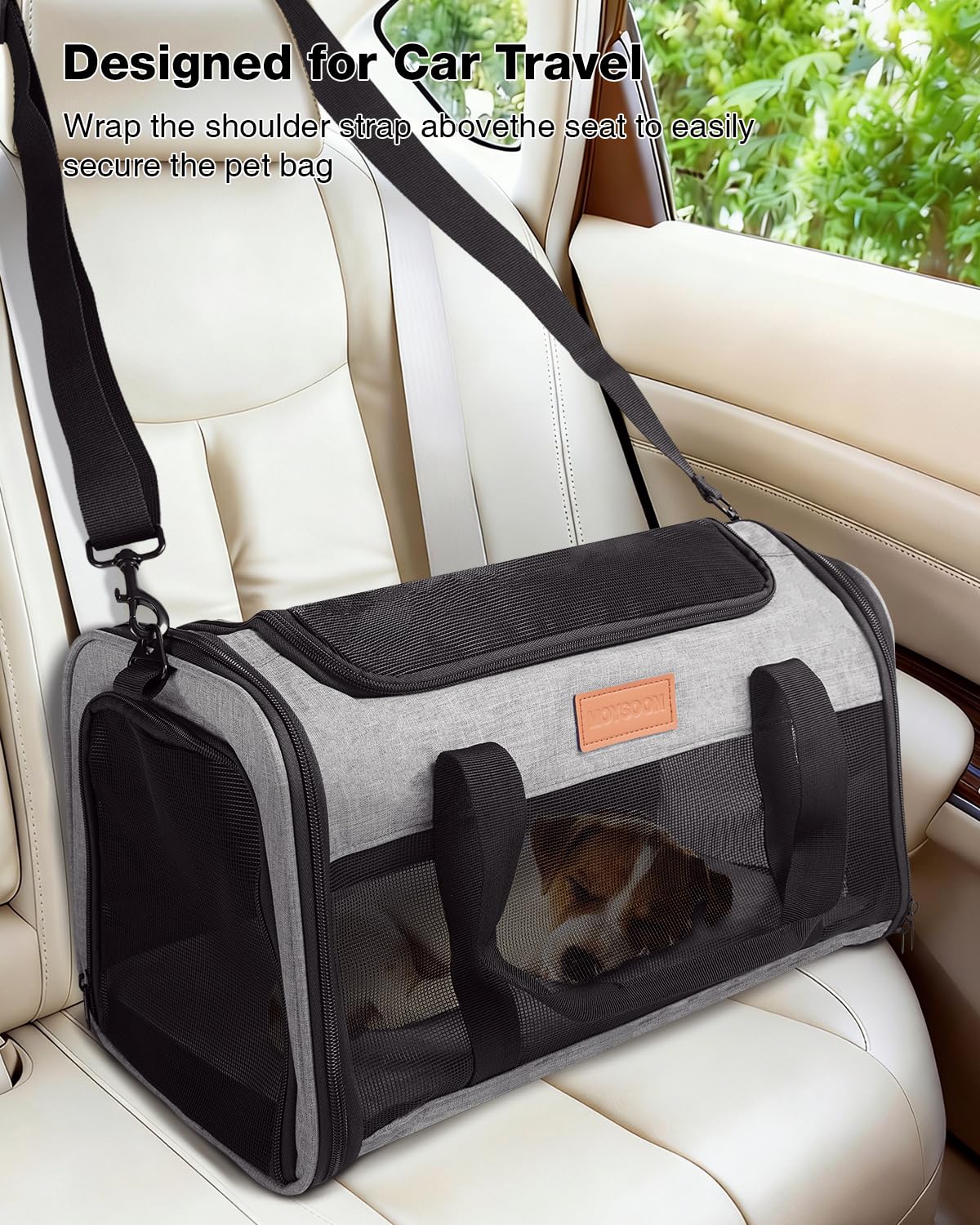 FOXFOCUS transportín ligero y portátil, perfecto para viajes.
