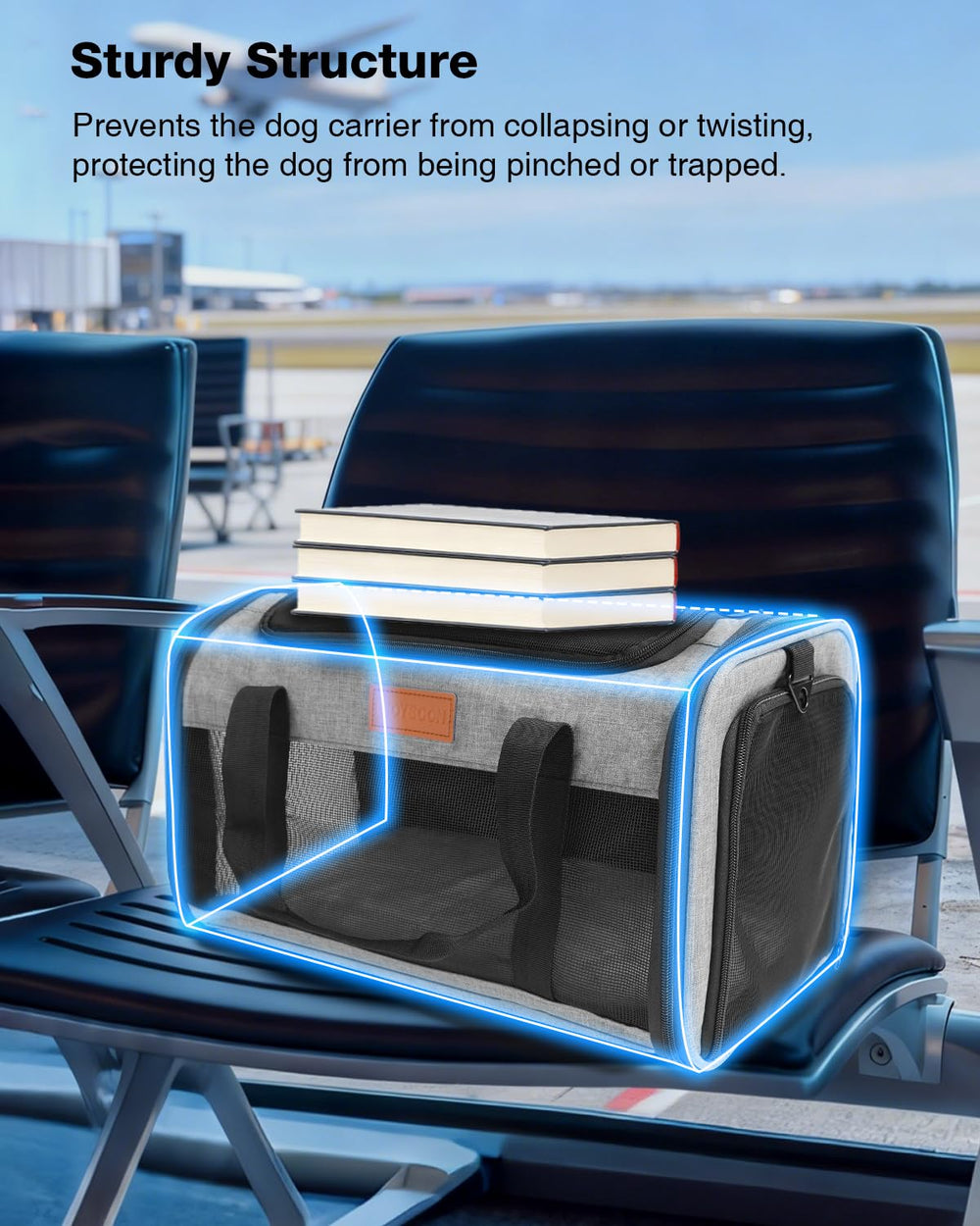 FOXFOCUS transportín con materiales fáciles de limpiar para uso diario.