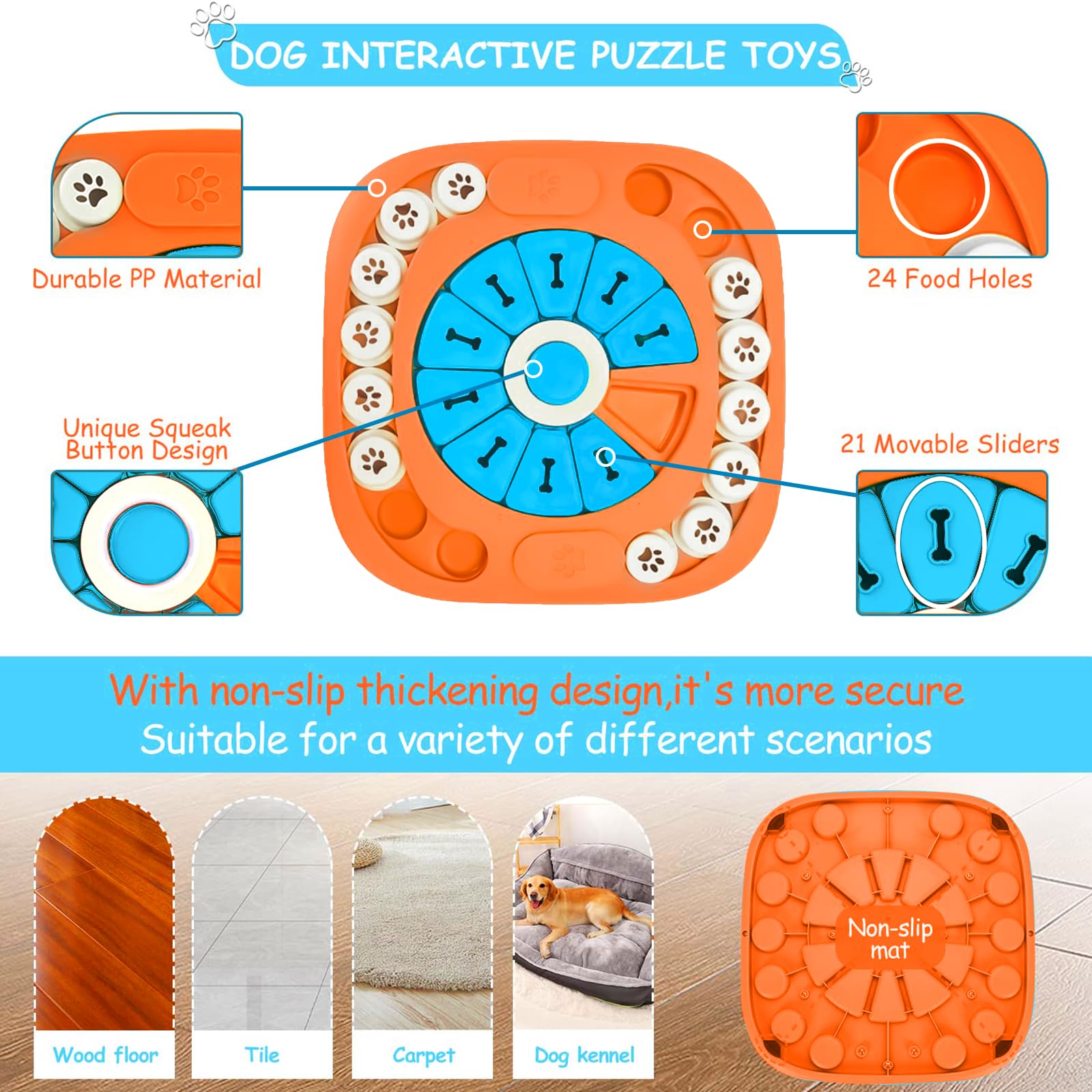 FOXMM Juguete puzzle con piezas no removibles para mayor seguridad.
