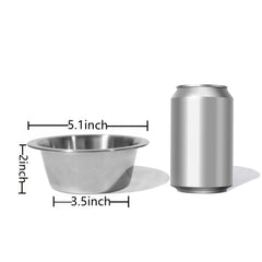 FOYO cuencos para mascotas pequeñas, diseño compacto para cocina