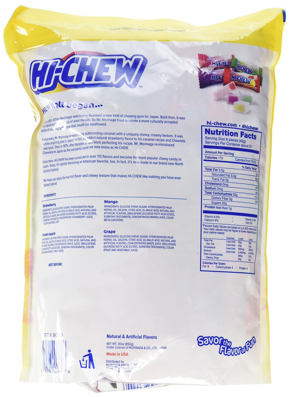 FQQF Hi-Chew fresa: sabor intenso para compartir