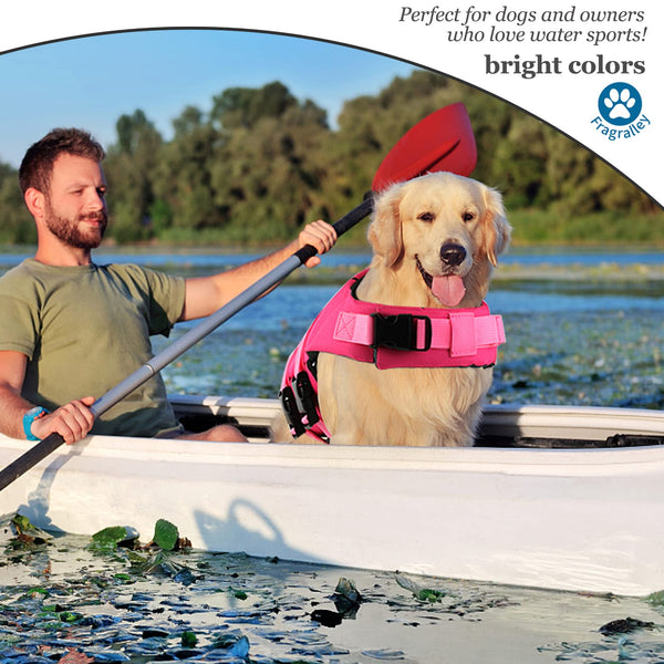 Fragralley chaleco ligero para perro diseño cómodo para nadar sin cargas.