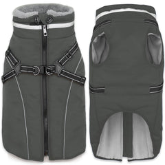 Fragralley chaqueta perro correa integrada, ideal para paseos de invierno sin necesidad de arnés adicional