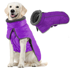 Chaqueta impermeable Fragralley para perro, vista frontal, mantiene seco al perro en lluvia.