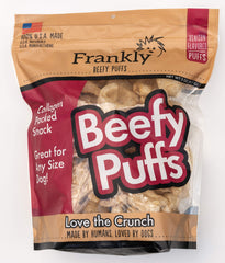 Frankly Venado Crujientes, bolsa de 5 oz: snack proteico para perros activos.