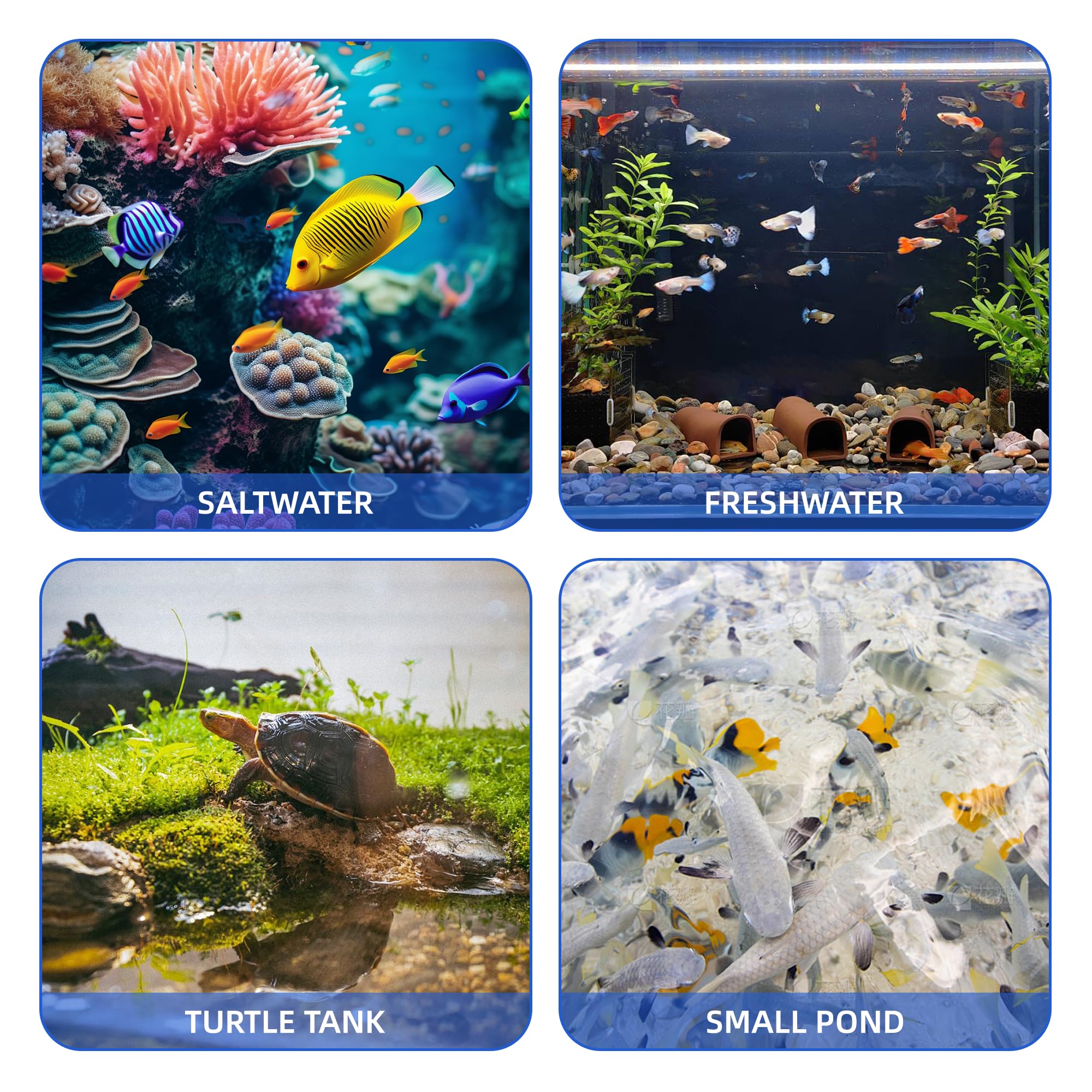 FREESEA ajuste de flujo para tanques de tortugas y diversos tamaños.