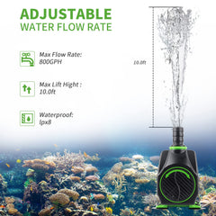 Freesea Bomba submersible: ajuste de flujo visible para controlar la presión