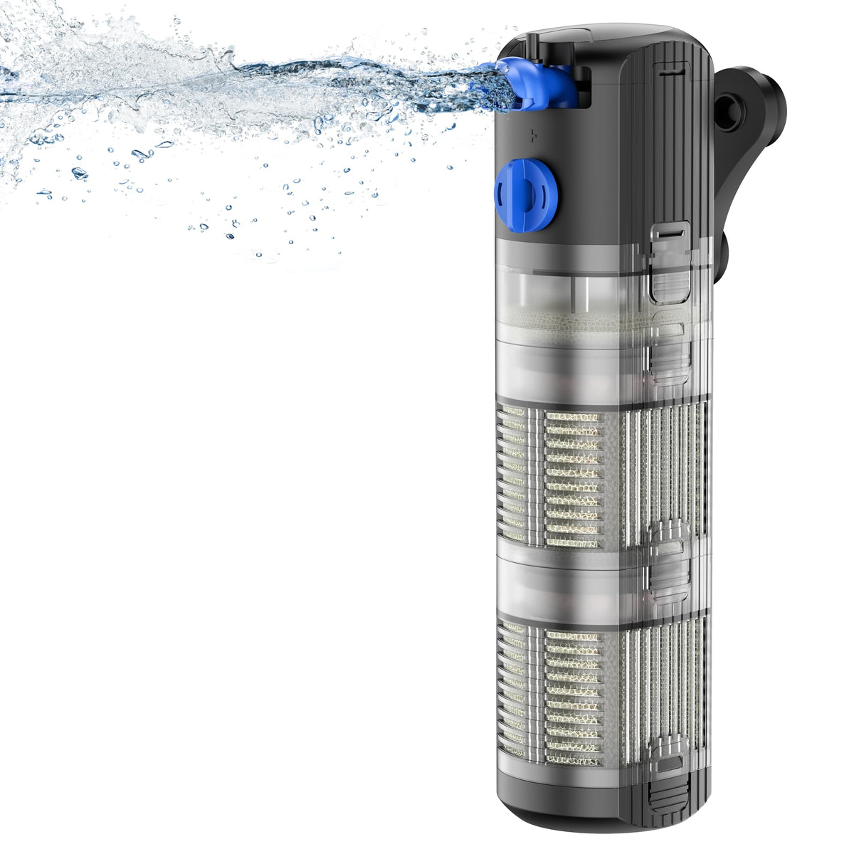 FREESEA filtro interno 8W en funcionamiento, ahorro de energía para acuarios grandes.