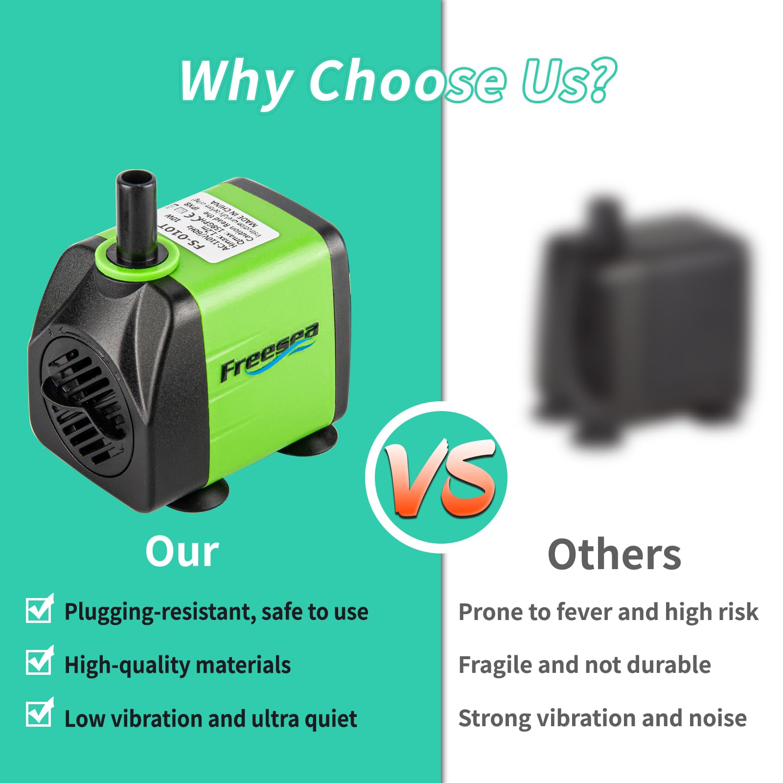 Freesea roscas y conectores para acoplar diferentes accesorios.