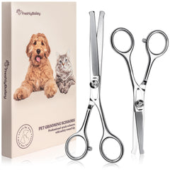 Freshly Bailey tijeras, corte seguro con puntas redondas para mascotas.