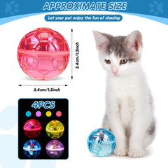 Frienda bola-luz-led interactiva para mascotas, fomenta juego y conexión.