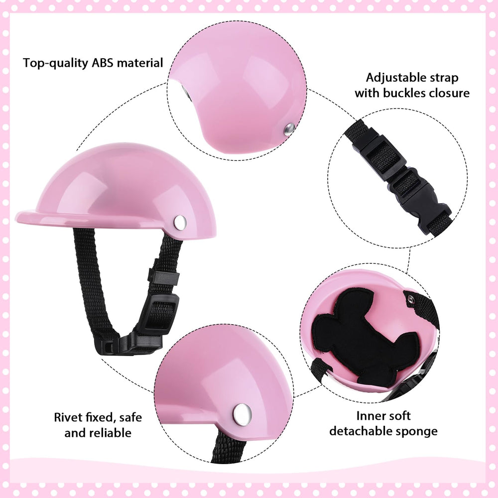 Casco y gafas Frienda con ajuste doble para perros pequeños.