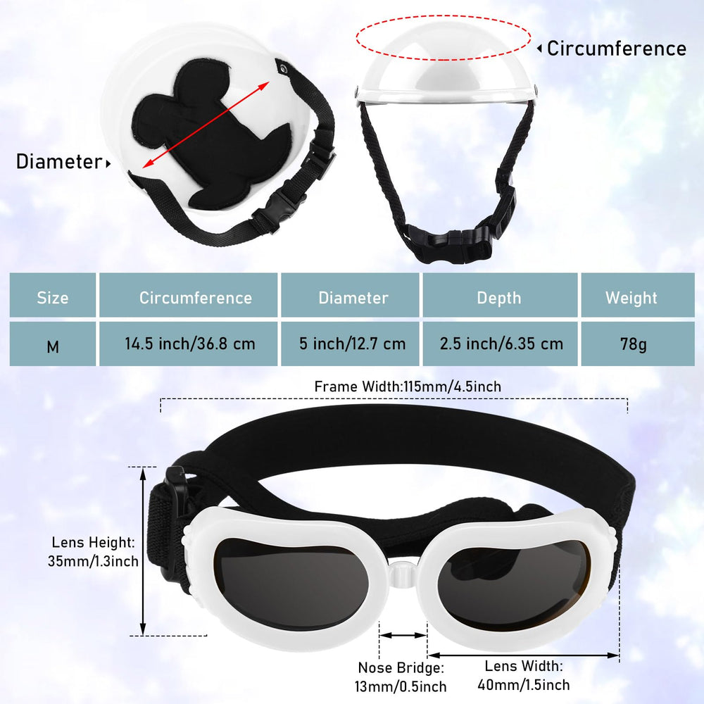 Frienda gafas para perro, protección ocular contra sol y viento