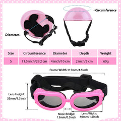 Gafas para perro Frienda con protección para ojos contra sol y viento.