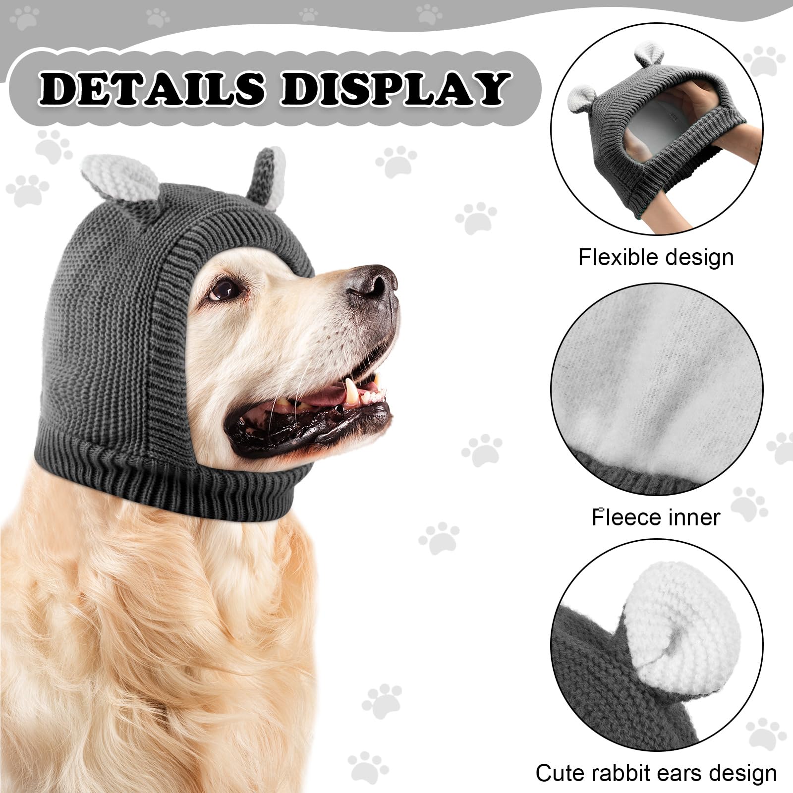 Frienda gorro auricular, abrigo cálido para perro durante el invierno.
