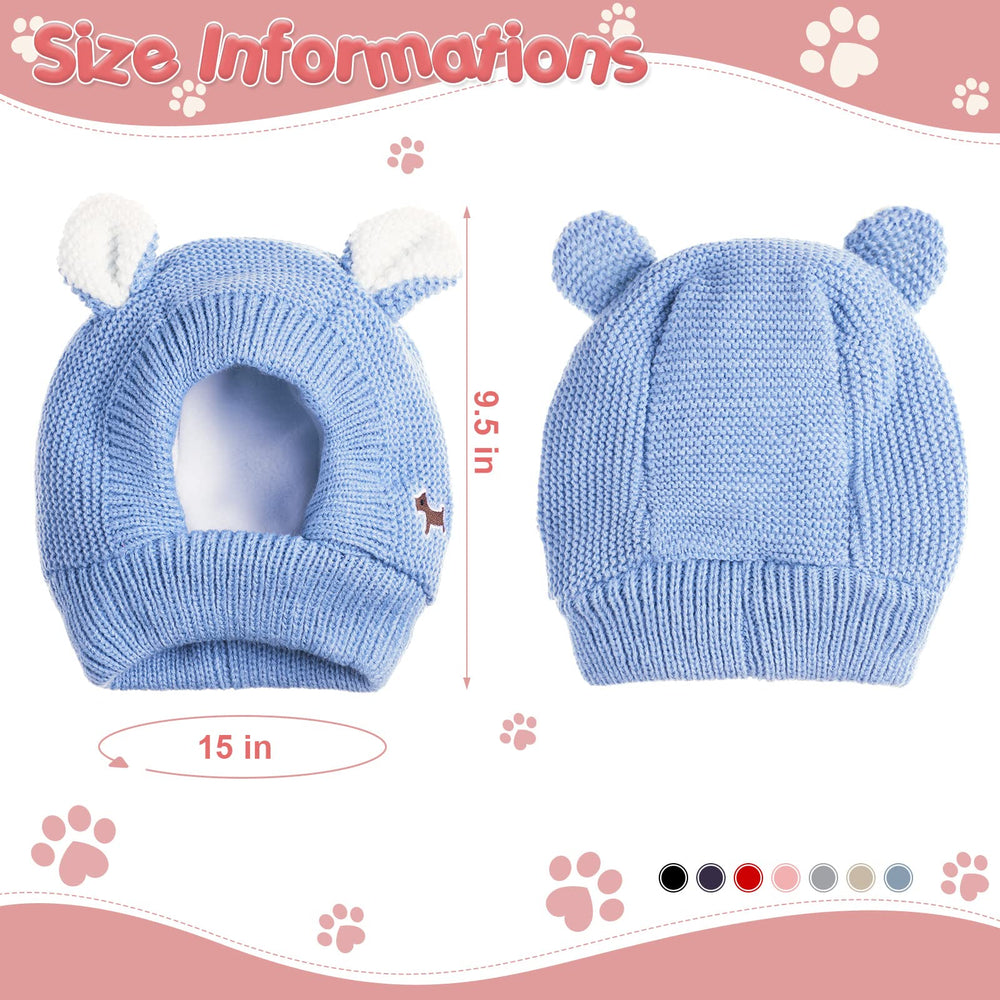 Frienda gorro tejido para perros cubre orejas y mantiene la tranquilidad.