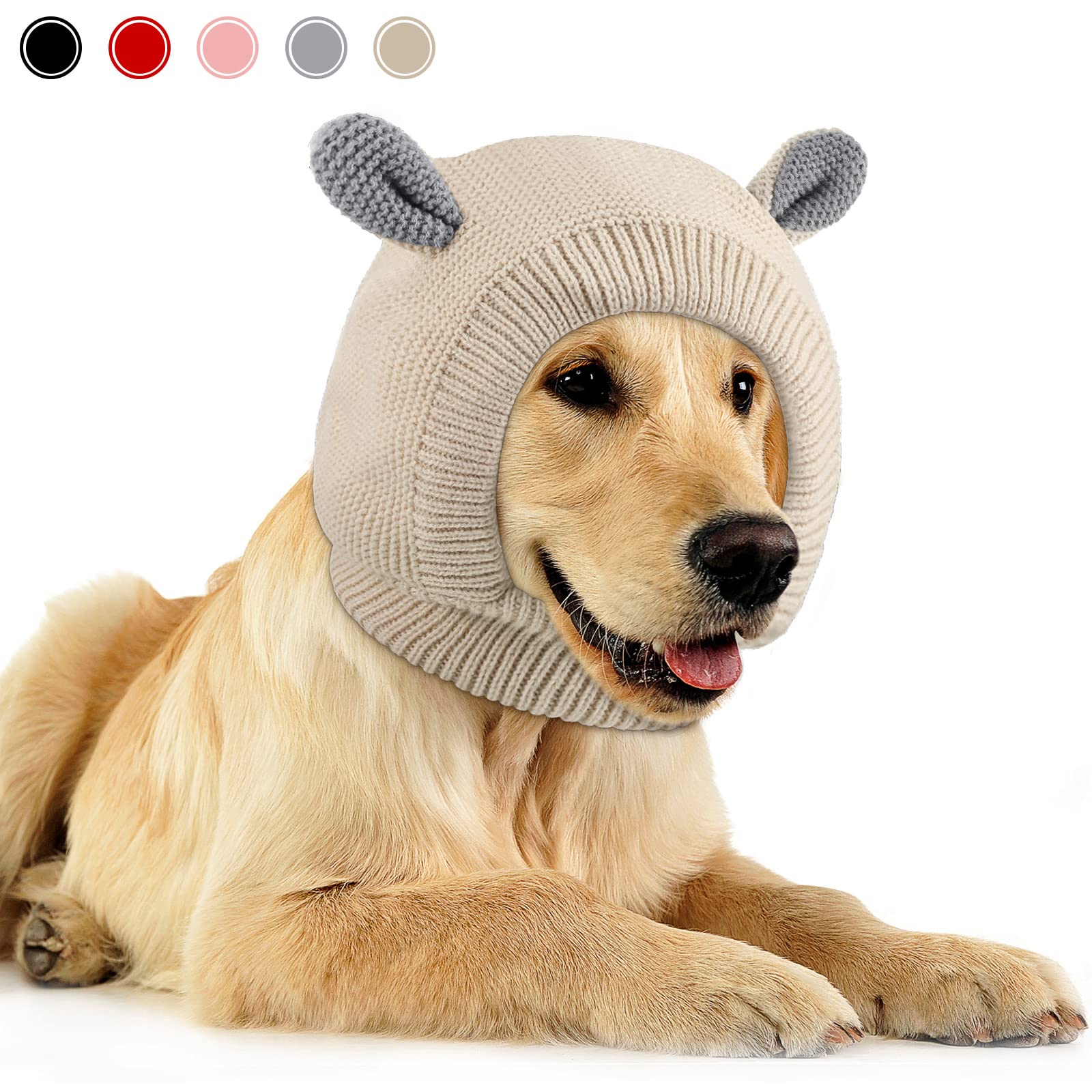 Frienda orejeras para perro con tejido suave que calman ruidos.