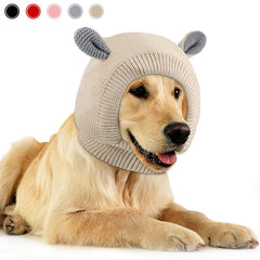 Frienda orejeras para perro con tejido suave que calman ruidos.