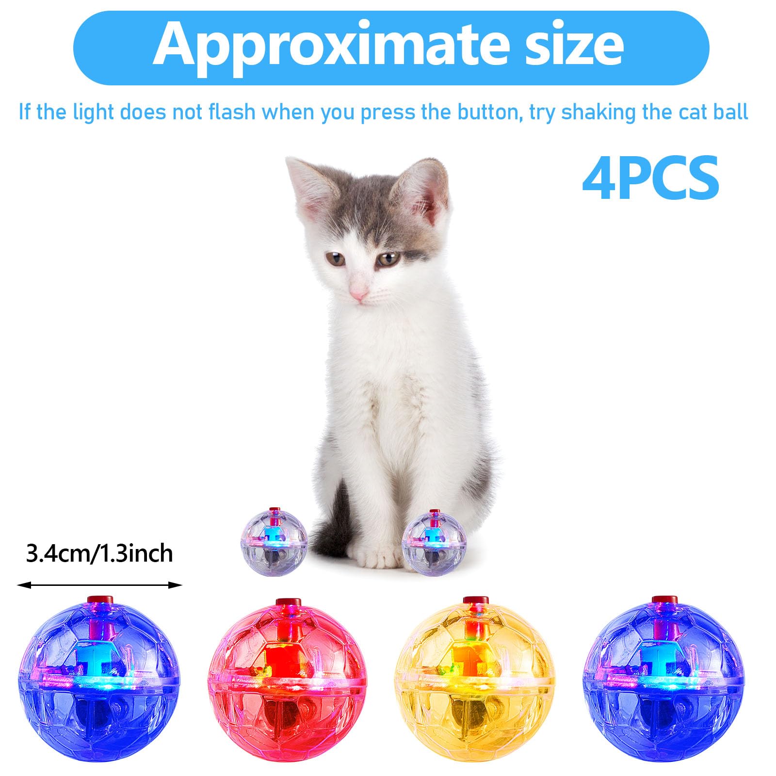 Frienda pelota interactiva LED, fomenta juego activo y diversión diaria para mascotas