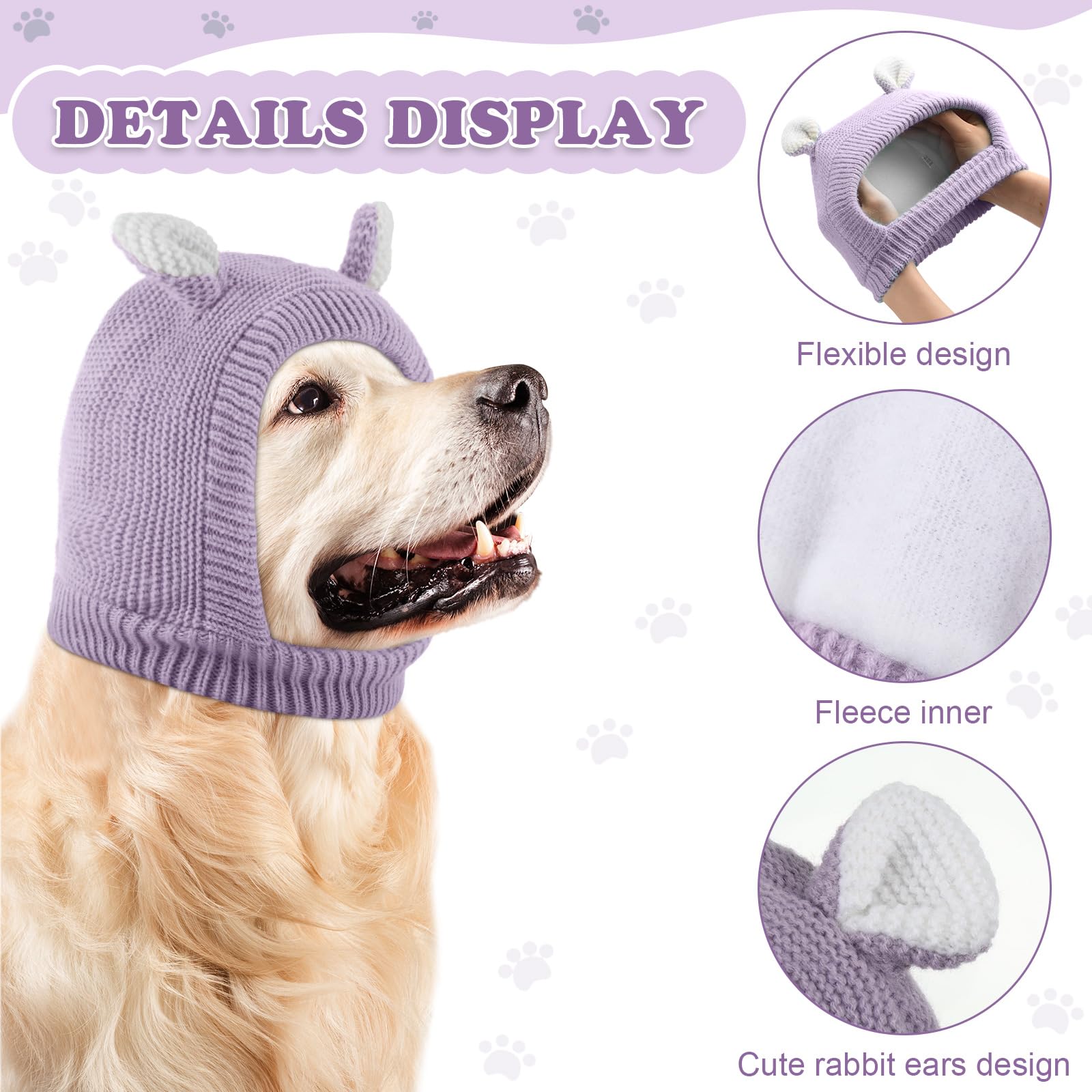 Frienda protección auditiva para perro en invierno con tejido suave