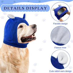 Frienda protección de ruido para perros, auriculares tejidos en algodón, comodidad duradera
