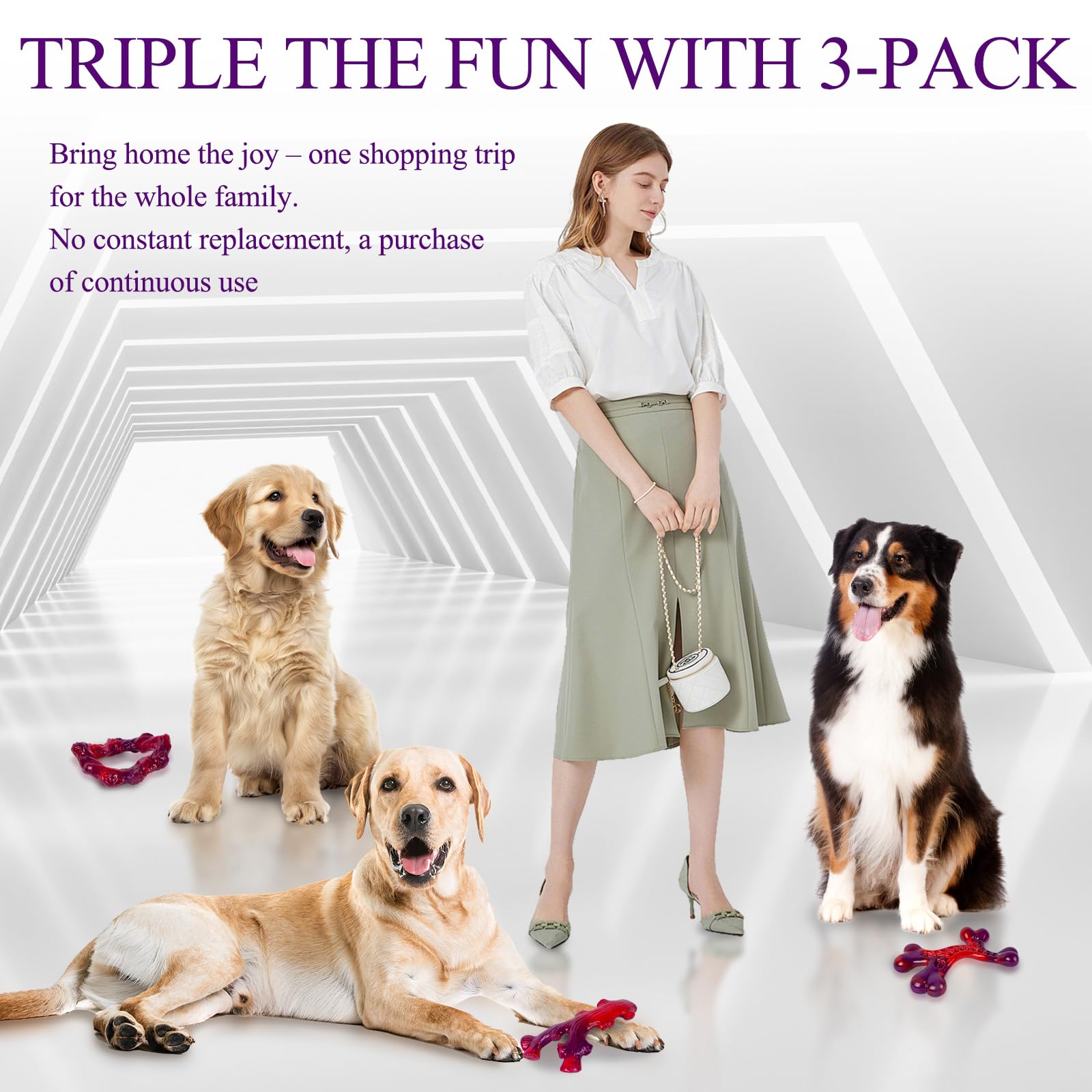Frienhund hueso sabor carne, aroma agradable para mordidas prolongadas.