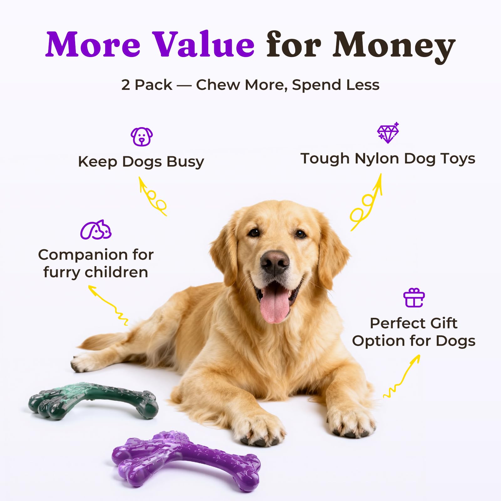 Frienhund ideal-para-mordedores-grandes: perfecto para perros de 20-60 libras.