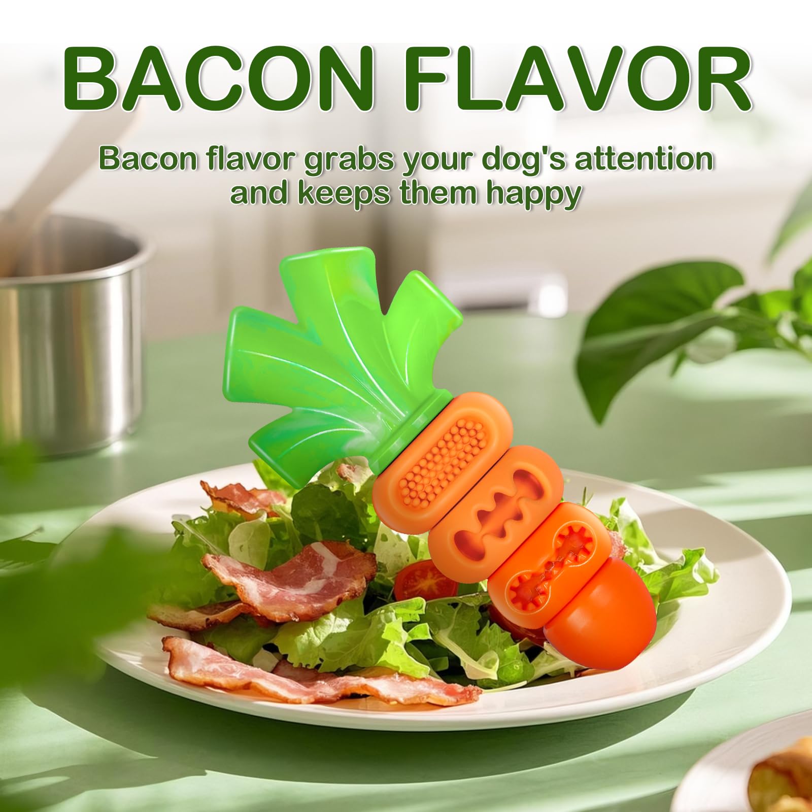 Frienhund perfecto para juego independiente durante tu trabajo o cocina.