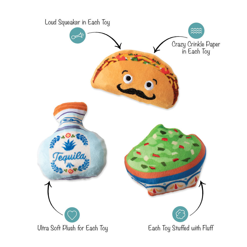 Fringe Taco Tuesday: juguete para perros pequeños, ideal para juegos suaves y sesiones de juego