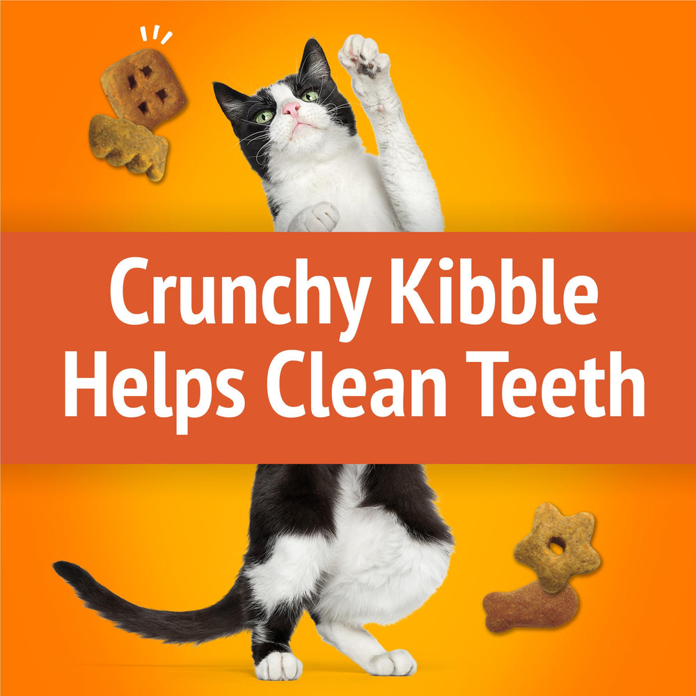 Friskies Party Mix Original Crunch, crujido satisfactorio que apoya momentos de juego y recompensa.