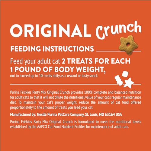 Friskies Party Mix Original Crunch, textura crujiente que atrae al gato.
