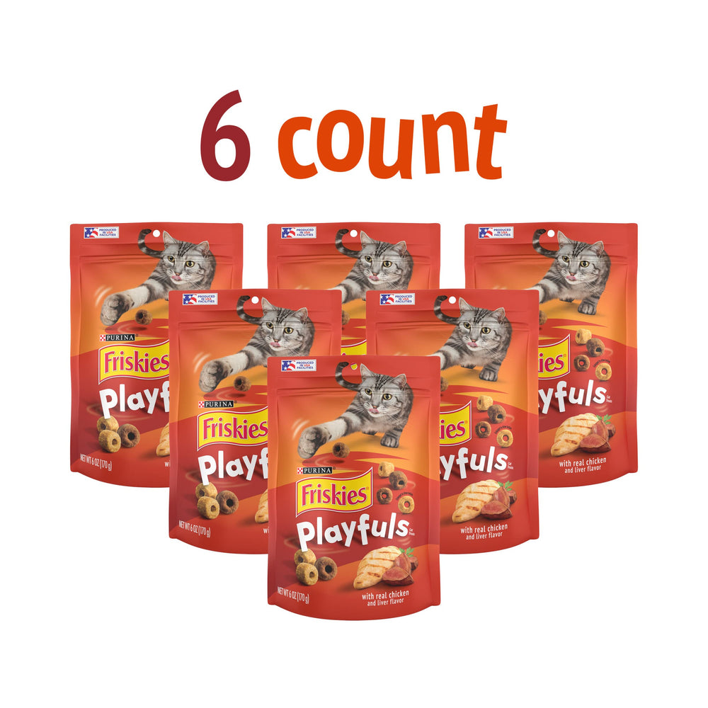 Friskies Playfuls forma-unica-juguete-snack: perfecto para lanzar, rodar y fomentar la curiosidad.