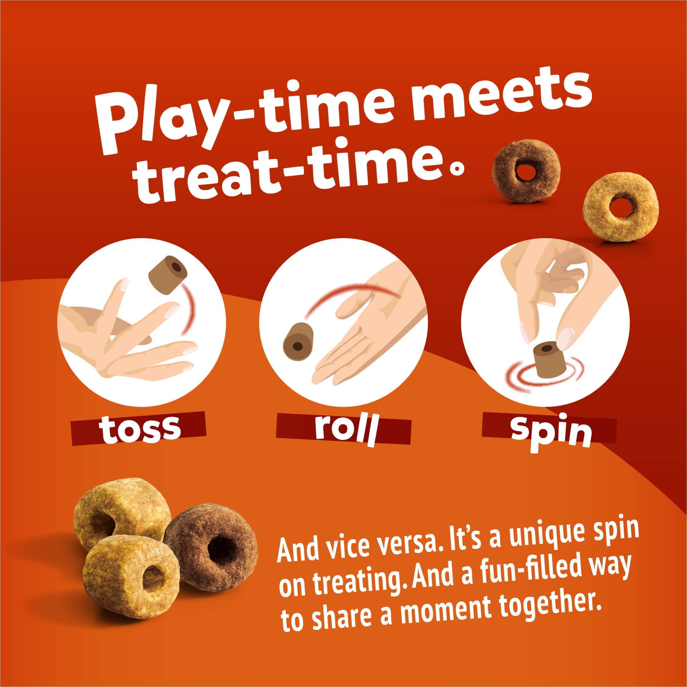 Friskies Playfuls pollo-primer-ingrediente: sabor real para una merienda sabrosa y atractiva.